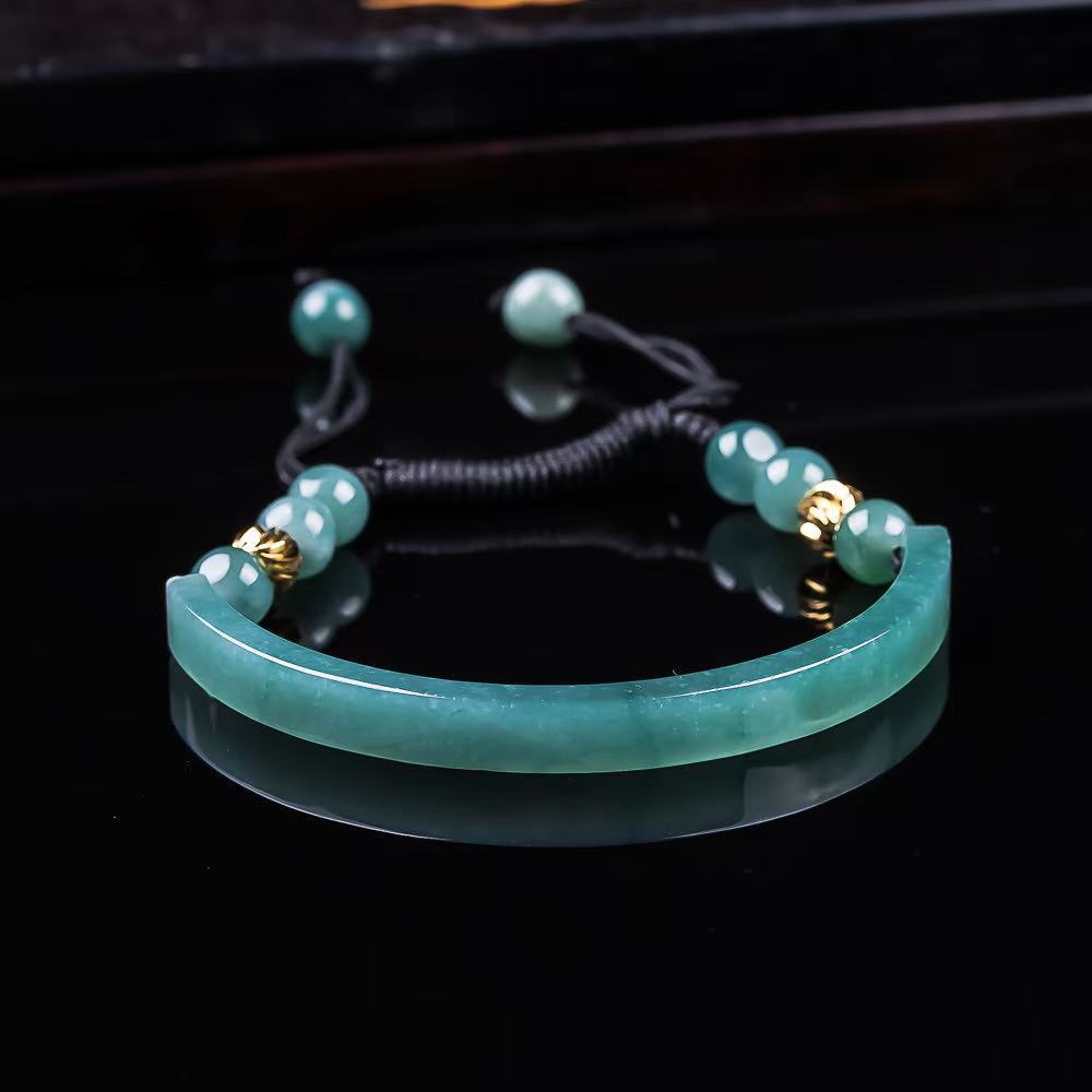 Bracelets - 미얀마 비취 팔찌 액세서리 조각된 보석