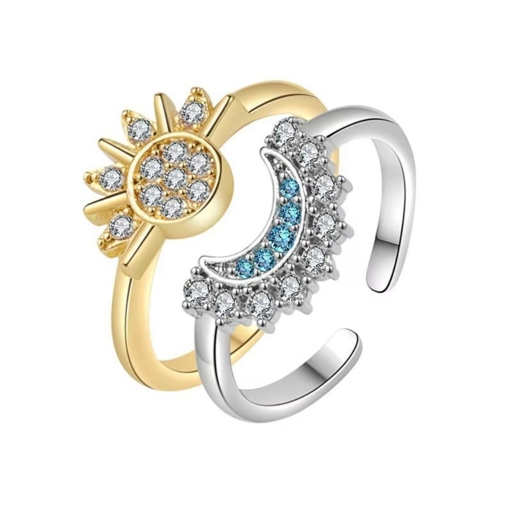 Magnetic Couple Matching Necklaces - 스테인리스 스틸 해와 달 2종 세트