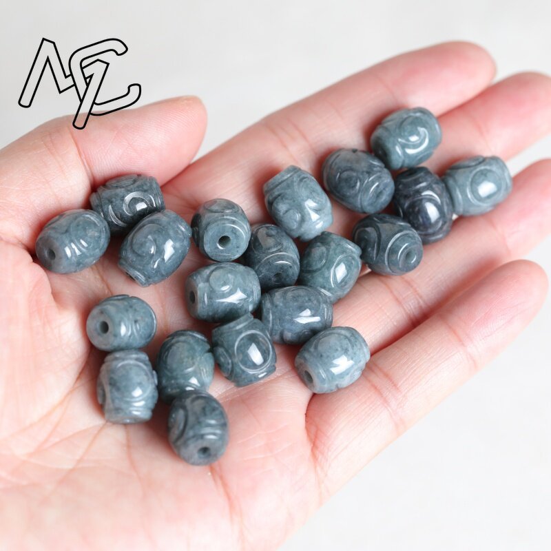 5PC 천연 블루 워터 옥 리플 버킷 비즈 DIY 팔찌 - Bracelets 리뷰 및 가격