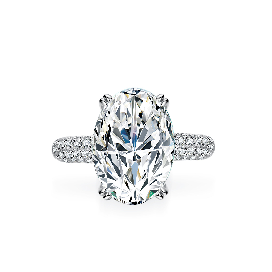 여성을 위한 에일리언 18K 금에 모이사나이트가 박힌  - Moissanite Engagement Ring 1 Carat 리뷰 및 가격