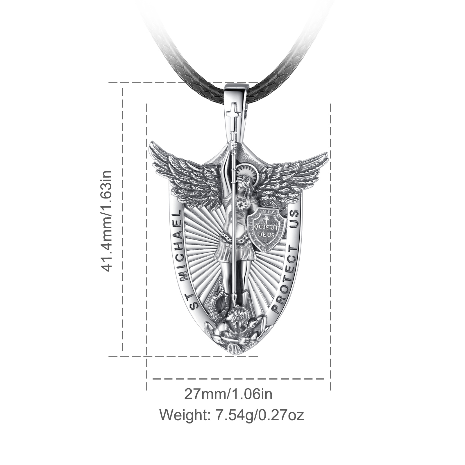 유도라 925 스털링 실버 세인트 마이클 대천사 목걸이 - 925 Sterling Silver Chain Necklace Men 리뷰 및 가격