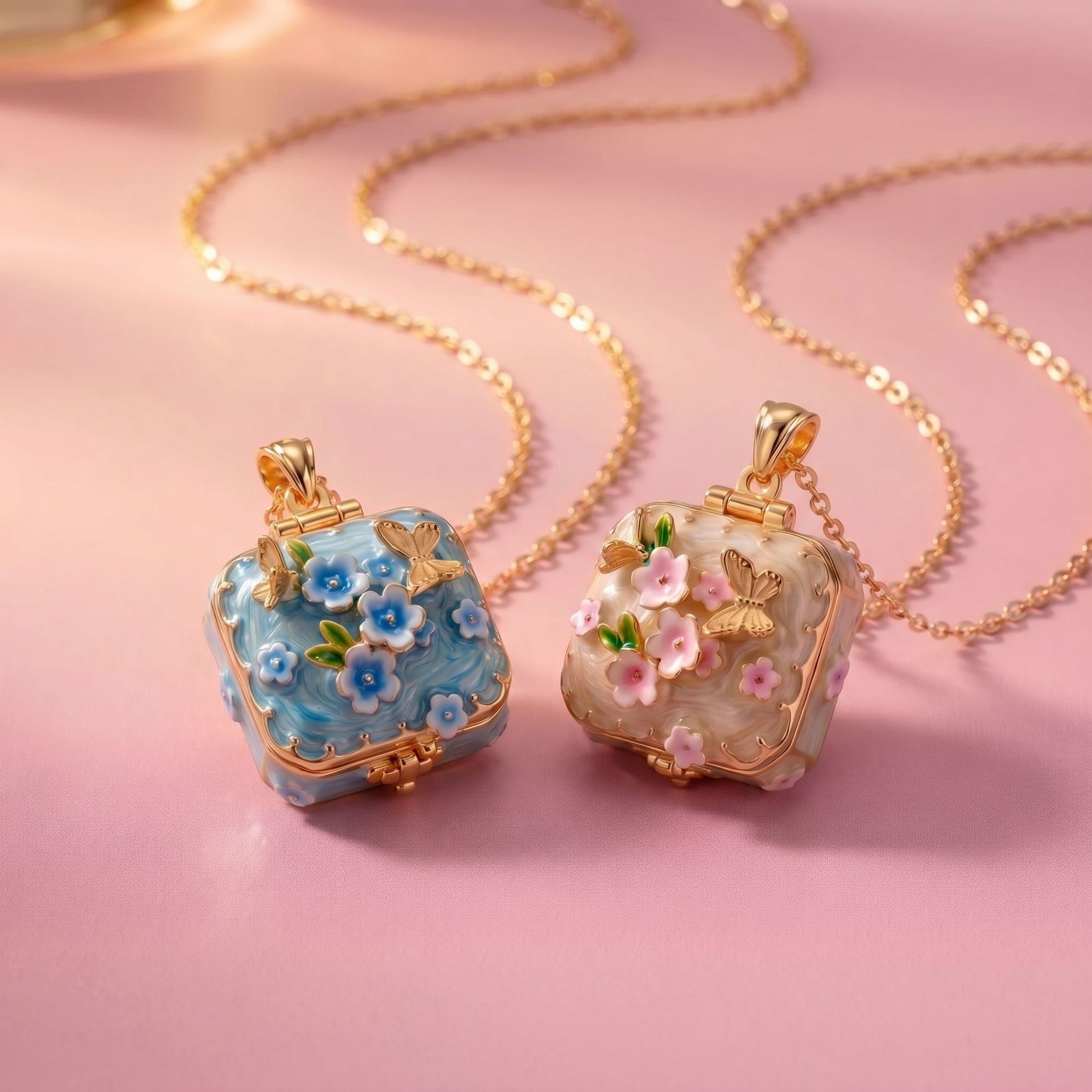오픈형 클로징 박스 목걸이 동화 발레 댄스 슈즈 사진  - Heart Locket Necklace Photo 리뷰 및 가격