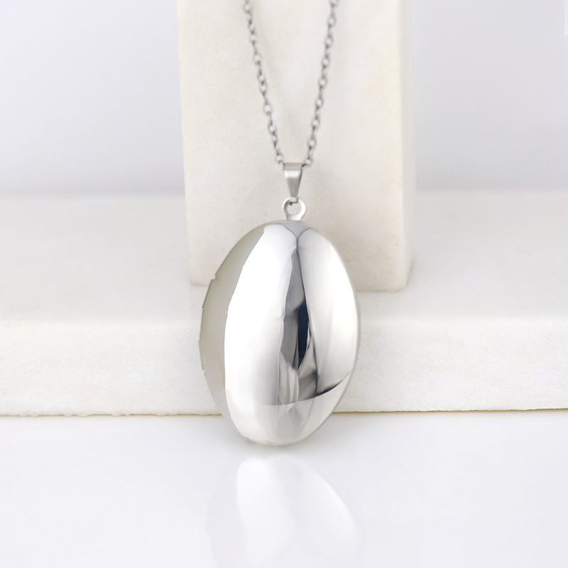 빈티지 실버 색상 오픈형 타원형 사각형 하트 모양 꽃무 - Heart Locket Necklace Photo 리뷰 및 가격