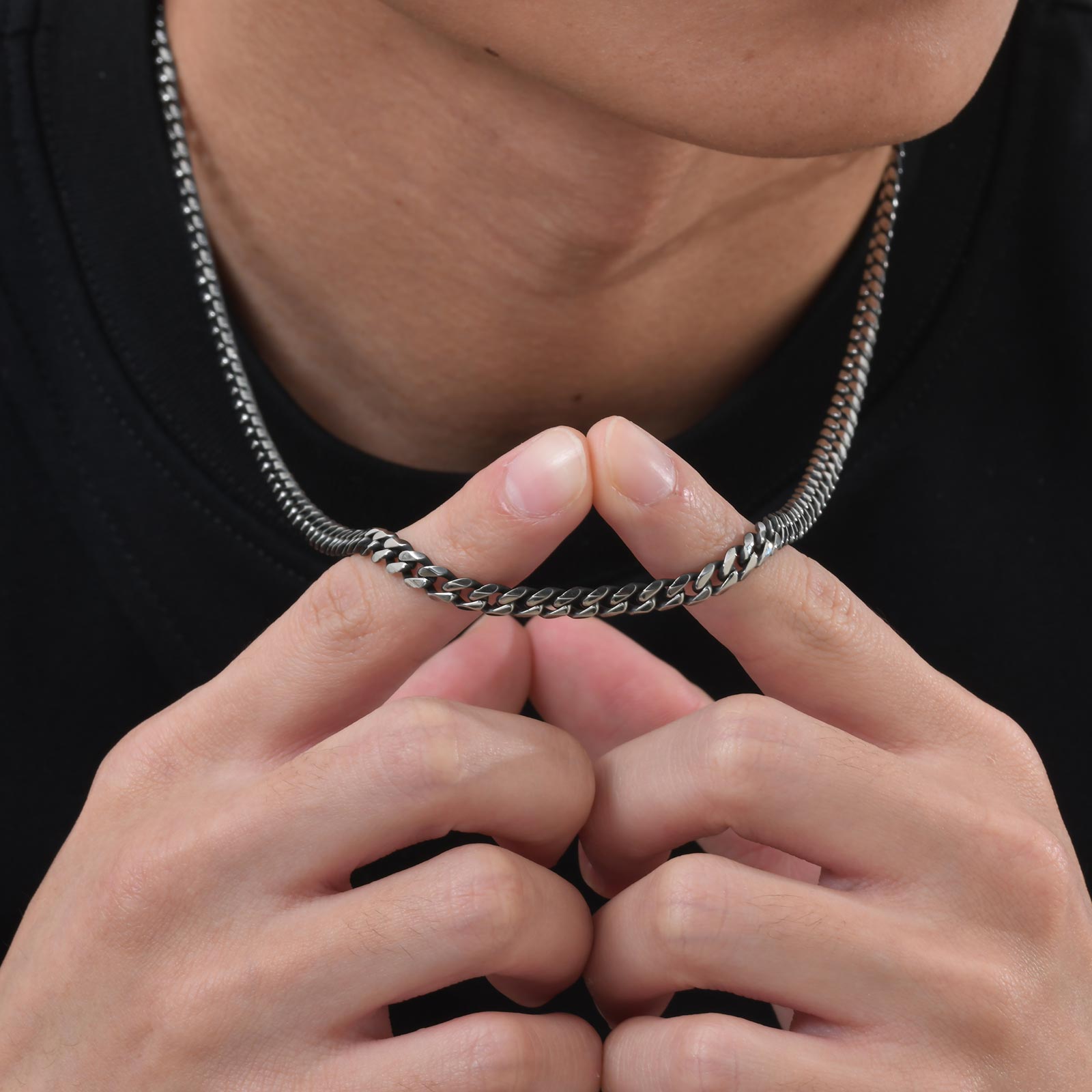 남성 여성을위한 3-11MM 클래식 쿠바 체인 목걸이, - Cuban Link Chain 12Mm 리뷰 및 가격