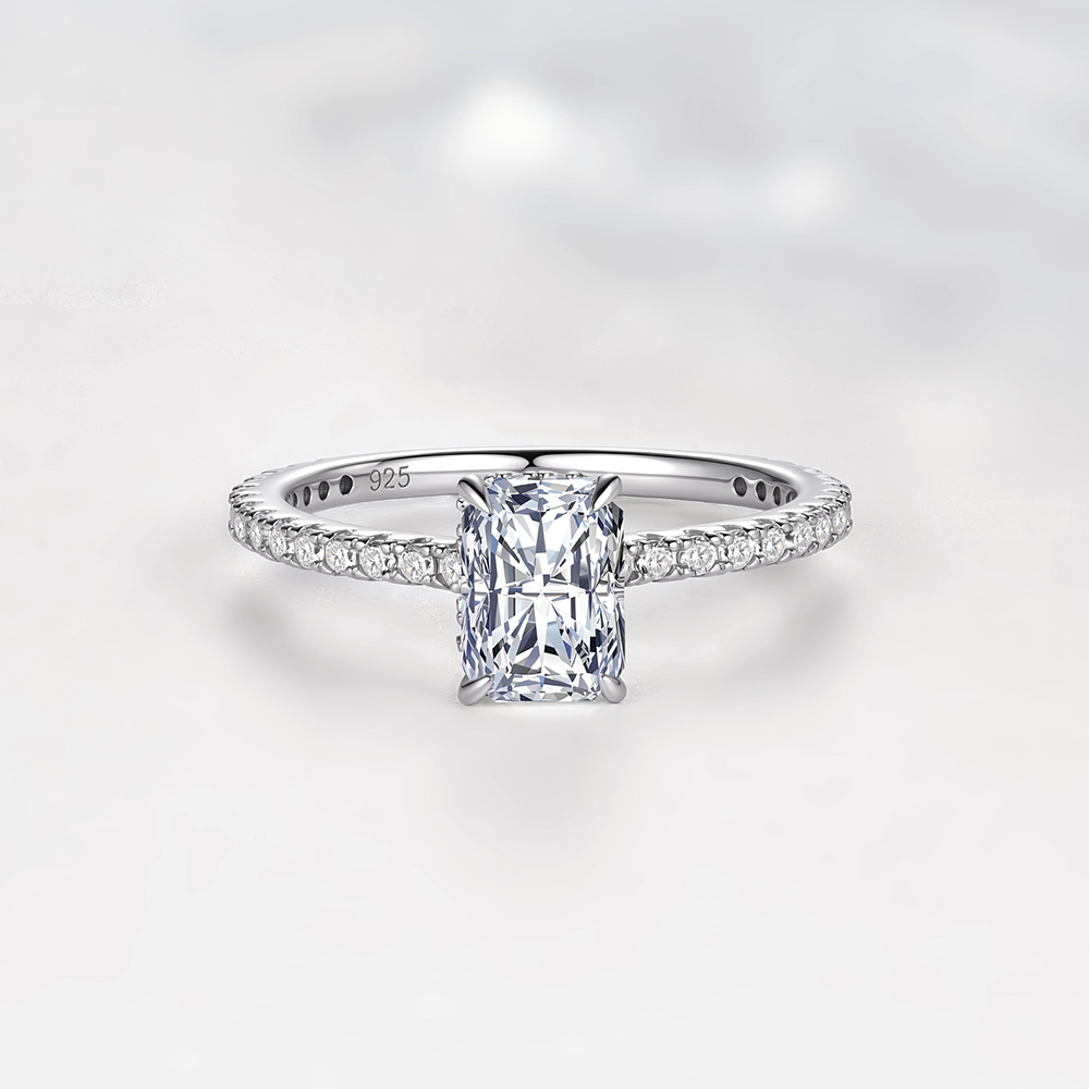 S925 스털링 실버 심플 4프롱 1캐럿 모이사나이트  - Moissanite Engagement Ring 1 Carat 리뷰 및 가격