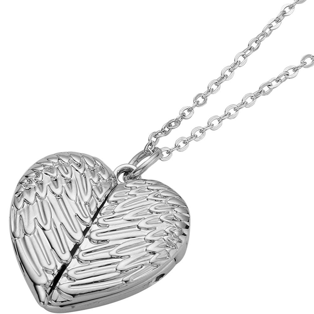 하트 로켓 목걸이 여성용 사진 로켓 목걸이 내부 사진  - Heart Locket Necklace Photo 리뷰 및 가격