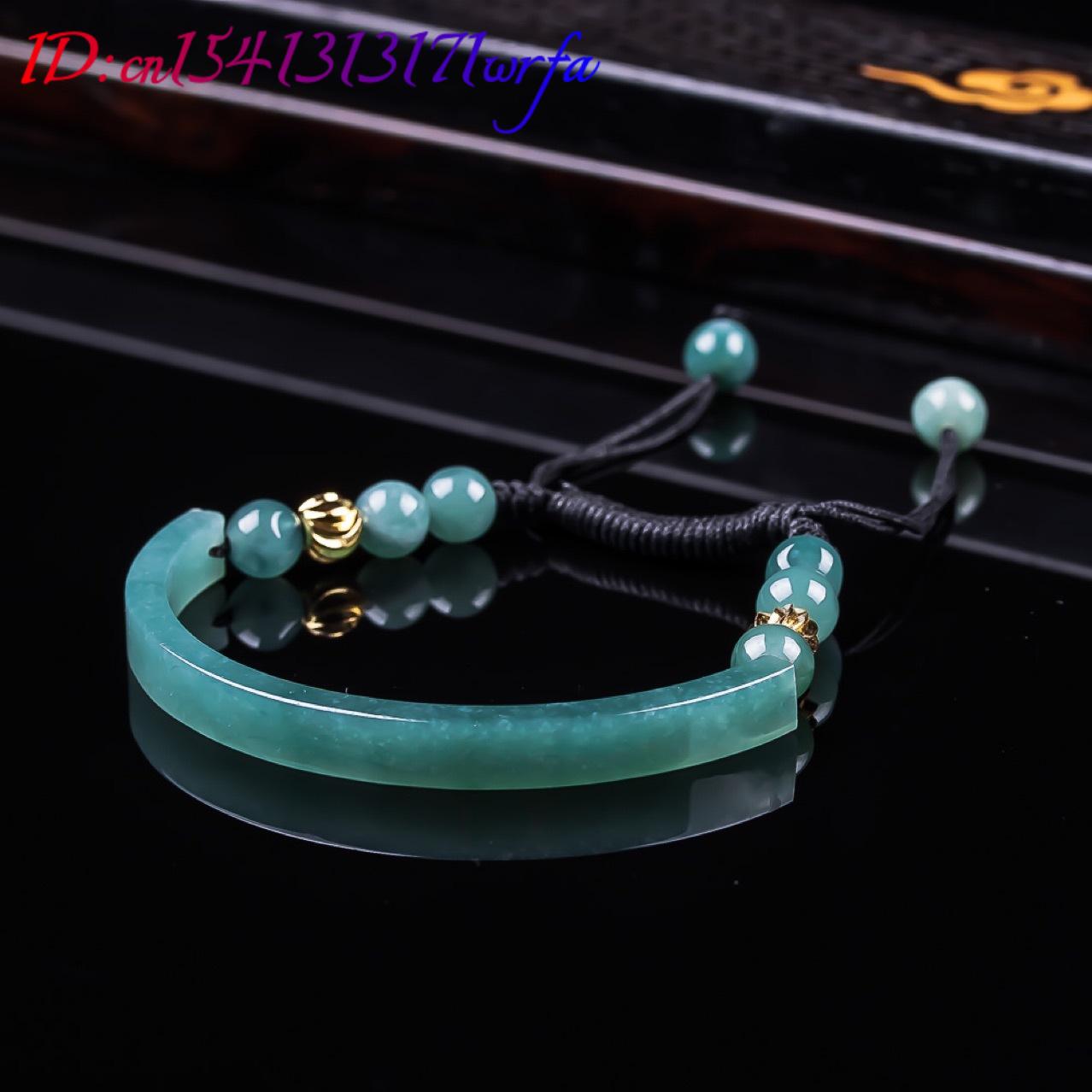 미얀마 비취 팔찌 액세서리 조각된 보석 천연 버마 비취 - Bracelets 리뷰 및 가격