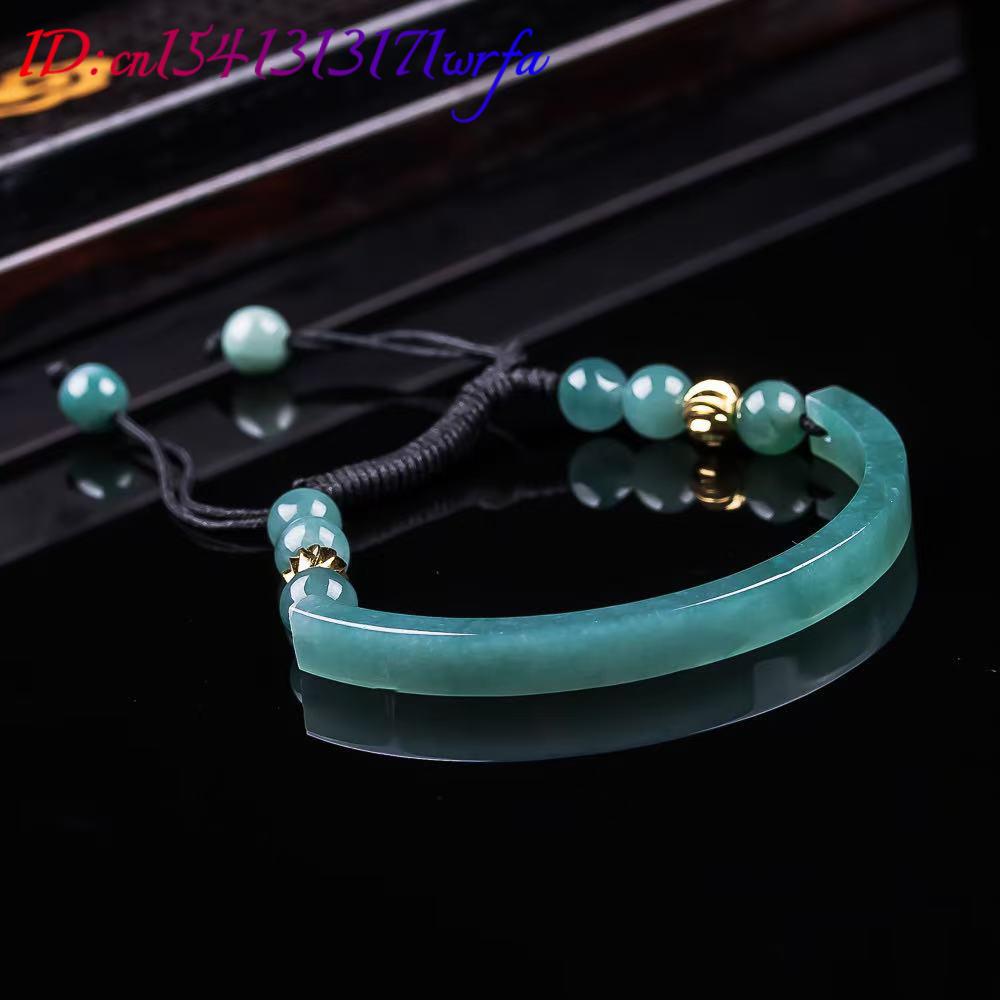 미얀마 비취 팔찌 액세서리 조각된 보석 천연 버마 비취 - Bracelets 리뷰 및 가격