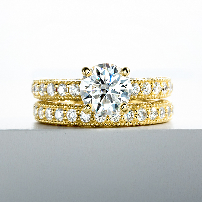 여성용 반지 세트 925 스털링 실버 1캐럿 모이사나이 - Moissanite Engagement Ring 1 Carat 리뷰 및 가격