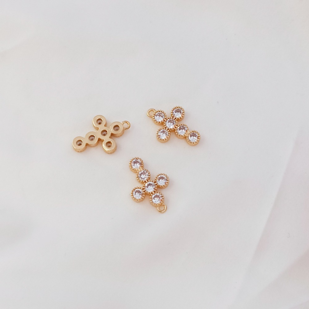 14K 금도금 지르콘 십자가 펜던트 팔찌, 목걸이 펜던 - Cross Pendant Necklace Gold 리뷰 및 가격