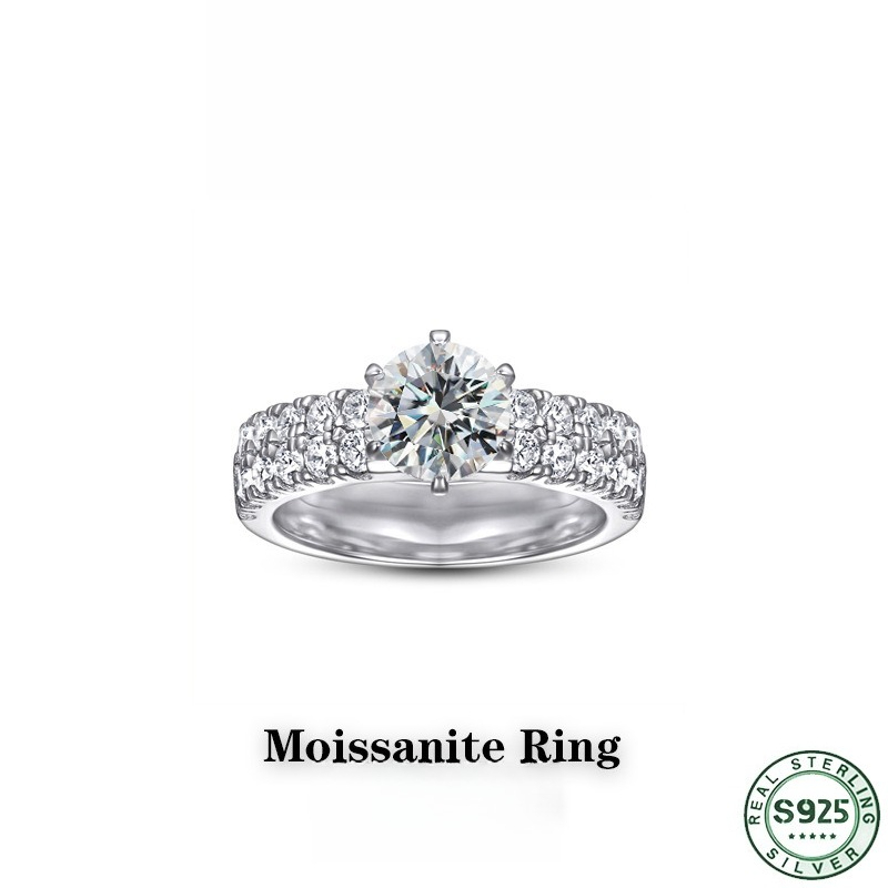인기리에 판매 중인 패션 반지, 100% 순은(S925 - Moissanite Engagement Ring 1 Carat 리뷰 및 가격